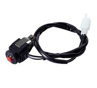 AttreX Commutateur de Guidon 1Pc Moto Kill Stop Switch Rouge Bouton Poussoir Klaxon Starter for Dirt Bike 22mm 7/8 Moto Accessoires Moto Pièces Commutateur Remplacement Interrupteur