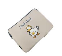 Attria Cutecore Y2K Housse pour ordinateur portable de 13 à 14", motif animaux kawaii, pochette pour tablette de 11-14" (13-14", blanc)