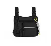 Attribution Attribution Rajusté Sac à Poitrine Tactique multifonctionnelle, Sac à Gilet Sportif pour randonnées à Cyclisme (Noir)