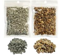 Attuslla Kit de Matériaux de Base Roches, Roche de Miniature, Kit de Moule pour Diorama pour La Mise en Page de Paysage de Diorama, Couleur Mixte et Gris