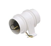 attwood 1733-4 Aérateur/Ventilateur de cale en Ligne Série Turbo 3000 12 Volts pour Tuyau de Ventilation de 3" (76.2mm) de diamètre intérieur