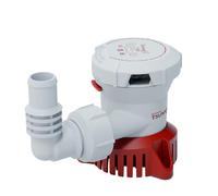 Attwood 5606-7 Pompe de cale Tsunami MK2 500 GPH 12 Volts non-automatique sortie filetée et raccords tuyaux souples 3/4" (19mm) & 1" (25mm)
