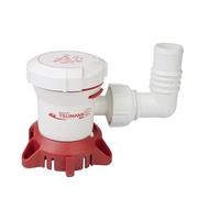 Attwood 5606-7 Pompe de cale Tsunami MK2 500 GPH 12 Volts non-automatique sortie filetée et raccords tuyaux souples 3/4" (19mm) & 1" (25mm)