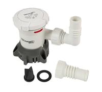 attwood 5612-7 Pompe de cale Tsunami MK2 1200 GPH 12 Volts Non-Automatique Sortie filetée et raccords tuyaux Souples 1" (25mm) & 1-1/8" (28mm)