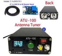ATU-100 tuner d'antenne automatique de la machine 1.8-50MHz ATU100mini par N7DDC 7x7 micrologiciel 3.2 OLED programmé - Type Machine UHF
