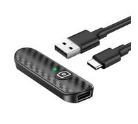 ATUMTEK Déclencheur à Distance Bluetooth, Design en Fibre de Carbone, Télécommande Rechargeable pour Caméra de Smartphones iOS et Android, Compacte et Portable, avec Chargement Type-C, Portée de 10m