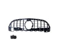 ATUMY couvercles de calandre Calandre Calandre de Capot de Voiture GT pour Mercedes Benz Classe C W206, Compatible avec Les modèles C180, C200, C300, C350 AMG, Style BRS, 2022+(12 Slat Black)