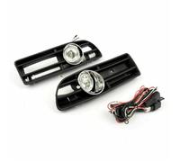 ATUMY couvercles de calandre Calandre Grille de Pare-Chocs avec feu antibrouillard pour VW Jetta Bora MK4 TDI 99-04