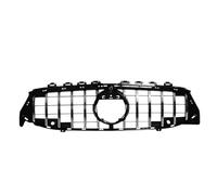 ATUMY couvercles de calandre Calandre Grille de Pare-Chocs chromée argentée Style GTR pour Mercedes Benz Classe CLA W118 20-23 CLA180 CLA200 CLA250 CLA35(GTR-Chrome Silver)