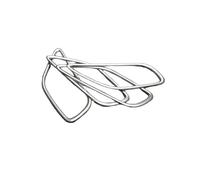 ATUMY Poignée De Porte Extérieure Garniture de poignée, couvercle de bol, couvercle de tasse, cadre, contour, compatible avec Mazda CX-5 2013-2016(Silver 10.1 inch)