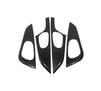 ATUMY Poignée De Porte Extérieure Garniture de poignée de porte intérieure en ABS compatible avec Nissan Qashqai J11 2014-2018 2019 2020 - Moulures intérieures(Carbon fiber)