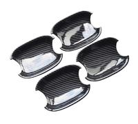 ATUMY Poignée De Porte Extérieure Garnitures décoratives pour poignées de porte de voiture compatibles avec Audi A4 B8 Q3 Q5, couleur fibre de carbone, pour poignées de porte.(Door bowl)