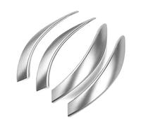 ATUMY Poignée De Porte Extérieure Moulure de poignée intérieure de porte en fibre de carbone pour Série 3, Série 4 et 3GT(Silver)