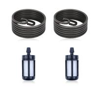 Atunee Lot de 2 ressorts de démarrage 4241 195 3501 + 2 filtres à carburant pour souffleur Stihl BG56 BG66 BG86 HS46 HS81 SH56 Remplace 00003503502