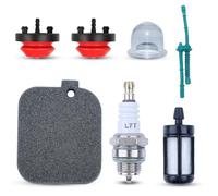 Atunee Lot de 3 Filtres à Air pour Stihl BG45 BG46 BG55 BG65 BG85 SH55 SH85 Souffleur de Feuilles avec Filtre à Carburant, Ampoule d'Amorce, Conduite de Carburant, Remplacement 4229 120 1800