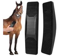Atuoxing Brosse Cheval Multifonctionnelle, 6 en 1 Brosse de Toilettage pour Chevaux, Brosse de Cheval Massage, Brosse de Nettoyage pour Chevaux (noir)