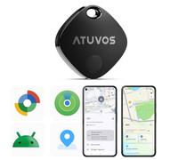 ATUVOS Android Smart Tracker Air Tag Traceur Lot de 1, Fonctionne avec l’app Google et Apple Localiser,IP67 Imperméable, Localisateurs D'Objets Bluetooth pour Les Clés/Portefeuilles/Valises/Sacs