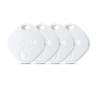 ATUVOS Smart Tag Air Traceur, Localisateur d'objets Compatibles avec Apple Localiser Application (iOS Uniquement), Bluetooth Tracker Localisateurs de Clés pour Bagages/Sacs/valises, Blanc Lot de 4