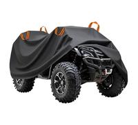 ATV Covers - Heavy Duty Waterproof Outdoor All Weather Tarp, Scratch Defense and Easy Securing, ATV Covers for Sun Exposure Rainy Weather for Garage Storage, Dark Black Exterior Finish