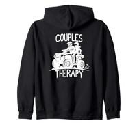 ATV de thérapie de Couple Assorti pour Mari et Femme Sweat à Capuche