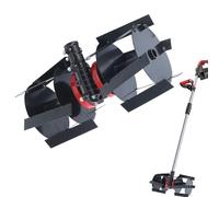 ATV Disc Harrow, Garden Tractor Plow - Charrue de jardin robuste équilibrée | Échappement de pelouse résistant à l'érosion abandonnant la roue pour le tracteur de terrain d'Orchard Farm Garden F
