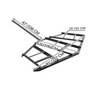 ATV et tracteur de pelouse faites glisser une herse d'allée de 66 pouces de largeur robuste avec 2 barres réglables à utiliser for les terrains de stationnement(85 Inch)