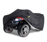 ATV Quad Cover étanche, Delixike Lourd Housse de vélo électrique de Service, Housse de VTT extérieure pour Toutes Les Motos, Honda, Polaris, Yamaha, Suzuki (Noir / 223 * 106 * 99 cm)