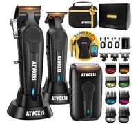 ATVOXIS Tondeuse à cheveux professionnelle pour homme - Ensemble tondeuse et tondeuse à cheveux sans fil - Kit de coupe de cheveux - Kit de coupe de cheveux - Maquina para Cortar Pelo De Hombre