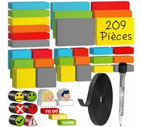 ATWAM 209 Étiquettes Magnétiques Effaçables & Inscriptibles - Scrum - Lot de aimants et Accessoires inscriptibles pour Tableau Blanc, Tableau magnétique, Tableau magnétique et réfrigérateur