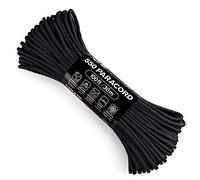 Atwood Rope Mfg. 550 Paracorde de 100 Pieds 7 brins, Noir
