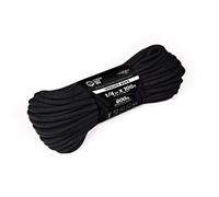 Atwood Rope MFG Corde utilitaire tressée de 6,35 mm - Noire - 30,5 m - Fabriquée aux États-Unis - Légère et polyvalente - Pour le camping, la survie, le bricolage, les nœuds