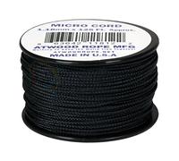 Atwood Rope MFG Micro Cordon de 1,18 mm x 37,6 m, Noir