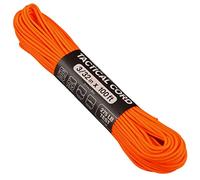 Atwood Rope MFG Paracorde tactique 275 de 30,5 m - Corde de parachute à 4 brins en nylon - Équipement de survie extérieur fabriqué aux États-Unis | Cordons, bracelets, poignées, porte-clés (orange