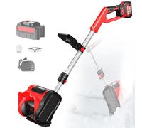 Atwynd Pelle à Neige Légère sans Fil, Kit de Fraise à Neige électrique Portative, Fraise à Neige électrique 20 V à Poignée Réglable, Balayeuse à Batterie avec Moteur sans Balais