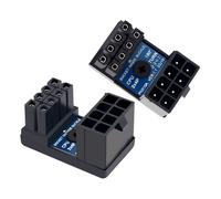 ATX 8PIN EPS 12V 180 Degree 180 Degree Angled Loop Connector Adapter for CPU 2PCS/SET