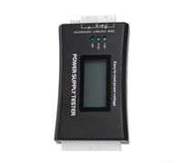 ATX PSU Appareil de diagnostic avec voltmètre numérique pour lectures en temps réel 3,3 V 5 V 12 V et analyse du signal de puissance (plastique noir)