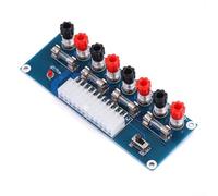 ATX XHM229 Carte de coupure d'alimentation avec connecteur 24 broches, quatre rails de tension avec fusible de rechange, indicateur de puissance et module de commutation