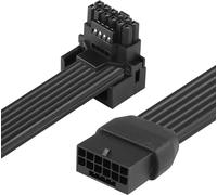 ATX3.0 12VHPWR 0.3m PCI-e 5.0 12VHPWR ATX3.0 600W 16pin Female to Male Extension Cable for 12+4pin RTX 3090Ti 4070Ti 4080 4090 GPU Card Power Cable (Type A)