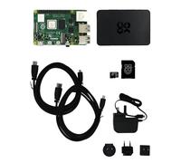 _atxx Raspberry Pi 4 Kit de base 8 Go - Ordinateur de carte unique avec Pi 4 (8 Go), boîtier, bloc d'alimentation, 2 câbles micro HDMI, Raspberry Pi OS Bookworm préinstallé - Kit officiel pour