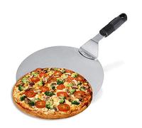 Atyhao 1 Pc Pizza Peel en Acier Inoxydable Ronde Pelle Plateau de Transfert Cuisine Restaurant Outil de Cuisson Chaud Pizza Peaux