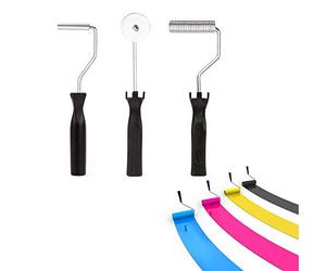 Atyhao 3 Pièces Outils Rouleaux en Fibre de Verre Bubble Paddle Roller Kit Bricolage Moulage pour FRP Résine Composite Décoration Maison