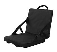 Atyhao Coussin Portable Sièges de Stade Coussin Pliant Extérieur pour Gradins avec Support Dorsal Noir