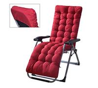 Atyhao Coussins de Chaise Longue, Coussins épais de Remplacement pour Chaise Longue de Jardin, Seul Coussin de Salon pour Chaise Longue Inclinable de Jardin Extérieur (Bordeaux)