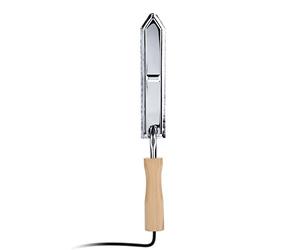 Atyhao Couteau à Désoperculer électrique, équipement D'apiculture en Acier Inoxydable Dentelé Coupe-Miel Grattoir Extracteur d'abeille Outils D'apiculture(FICHE UE)