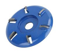 Atyhao Disque de Sculpture, Acier 6 Dents Puissance Fraisage Outil de Travail du Bois Meuleuse d'angle Accessoires(Bleu)