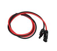 Atyhao Fil de Câble d'extension de Panneau Solaire, Paire de 2,5 mm² de Connecteurs Femelles Mâles PV de Panneau Solaire Rouge et Noir