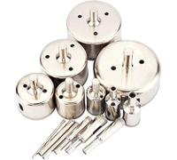 Atyhao Foret Diamant 14Pièces Scies-Cloches Trépan de Carottage Forage Trou 3-70 mm pour Verre Carrelage Marbre Céramique -YAP