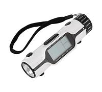 Atyhao Horloge de Voyage dans Le Monde Lampe de Poche LED Numérique Heure du Monde Voyage Réveil Thermomètre Extérieur