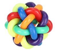 Atyhao Jouet de Chien de Balle Molle, Balle Colorée de Taille Moyenne Démonté Flotteurs de Balle de Jouet Grinçait Chiot à Mâcher Jouet Formateur D'interaction Fournitures de MasticationBalles