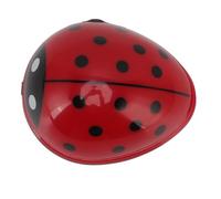 Atyhao Mini Aspirateur de Bureau Portable Beetle Aspirateur Papier à Main Balayeuse Miette pour Dessin animé Rouge Grattoir